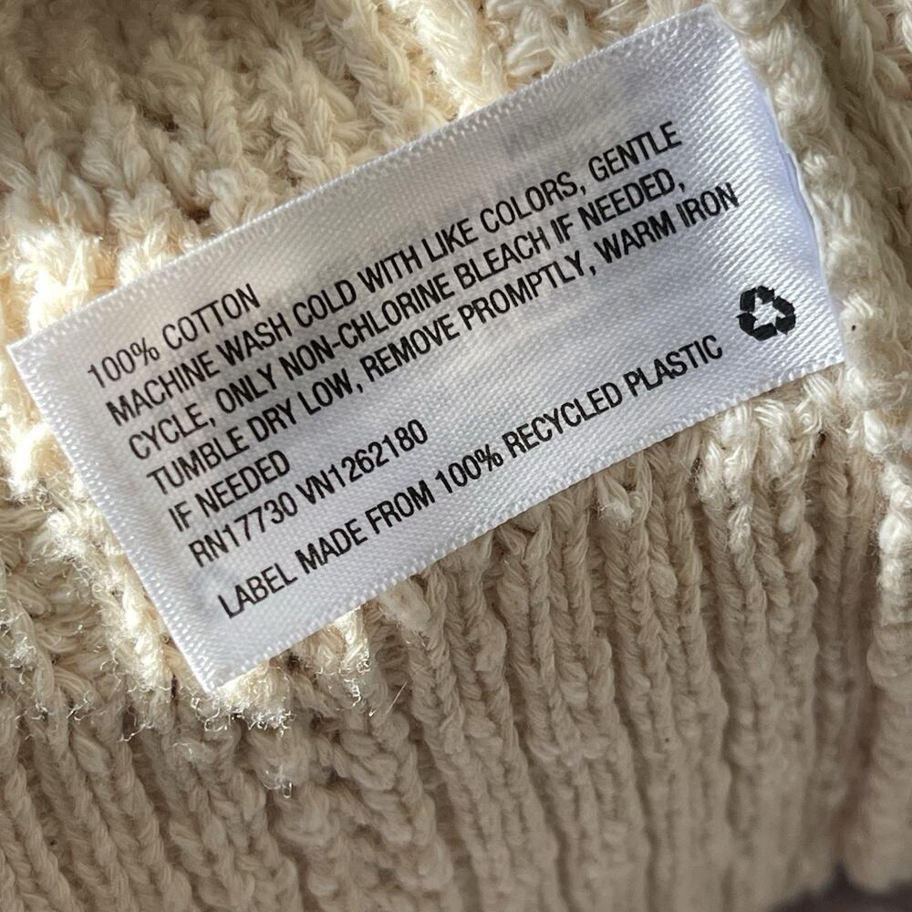 Universal Thread Cream Chunky Knit Button-Up Card… - image 4